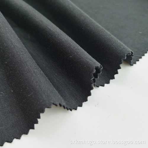 Double Layer Spandex Stretchy Plain Dyed Twill Fabric